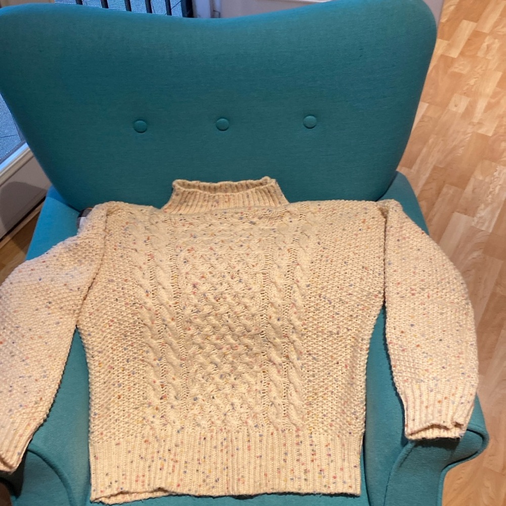 CHICWISH COLORFUL DOTS HIGH NECK CHUNKY KNIT SWEATER - Picture 2 of 5